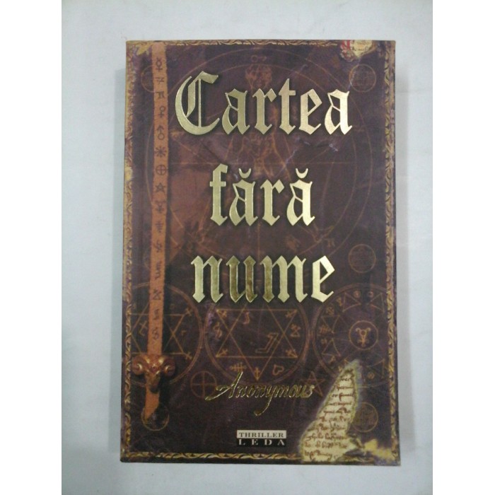 CARTEA FARA NUME - ANONYMOUS